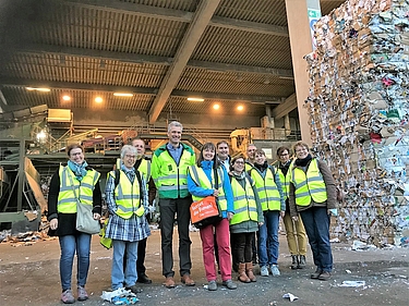 Gruppenfoto Besichtigung Rohprog