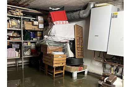 Hochwasser in Kellerraum
