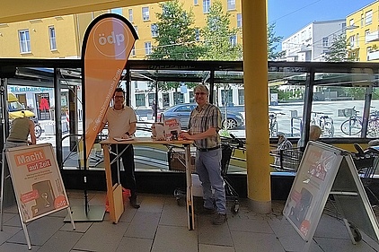 Infostand in Karlsfeld