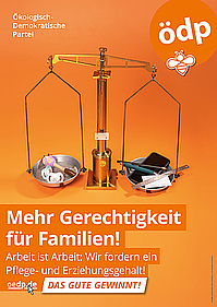 Plakat Pflege- und Erziehungsgehalt