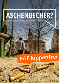 PAF-kippenfrei Flyer Kippen auf dem Spielplatz